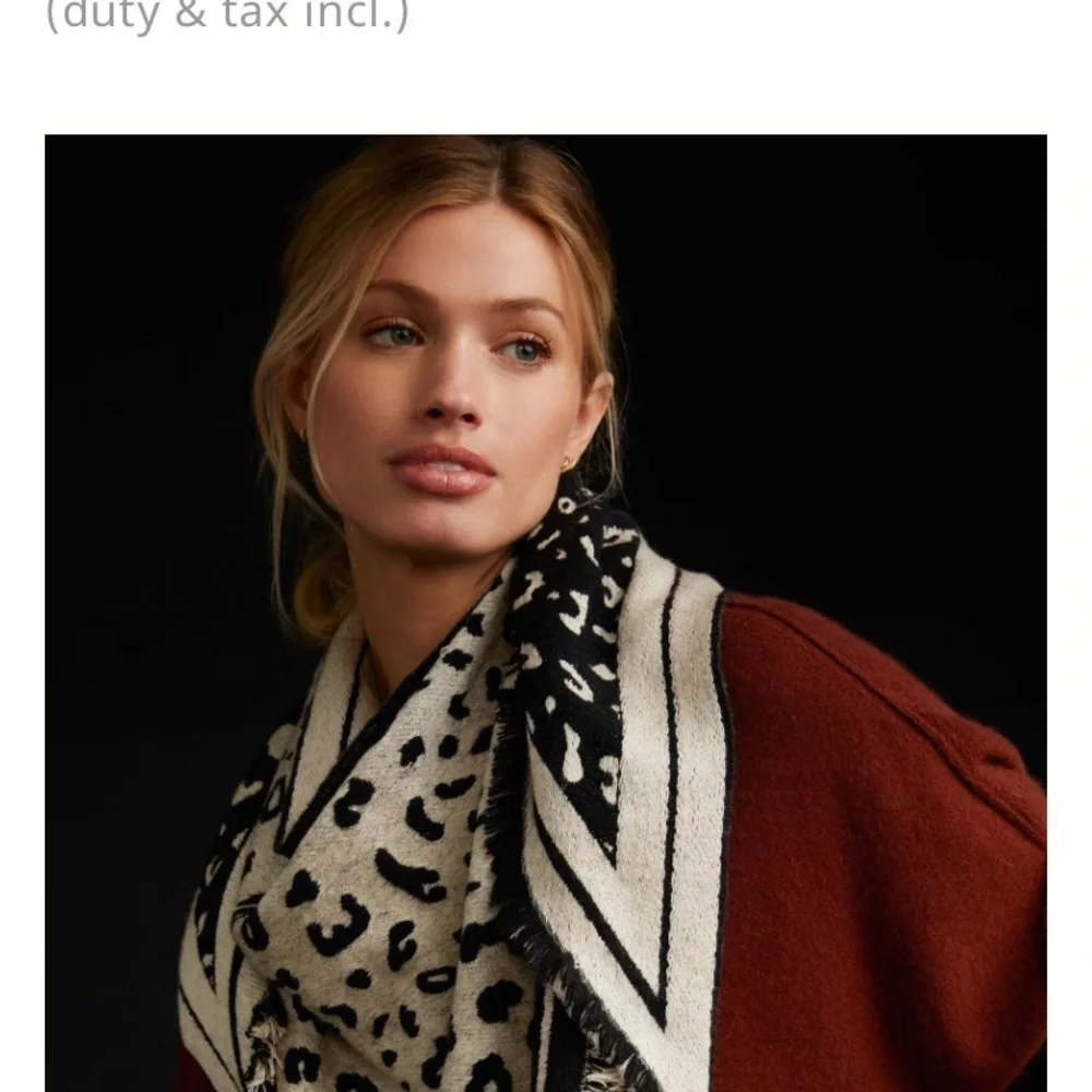 Anthropologie cheetah scarf Pilcro new without tags